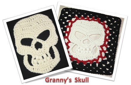 Applique is 6" X 5" & afghan square is 10"